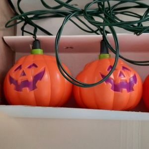 Halloween Pumpkin Blow Mold String Lights